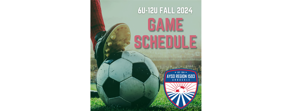 2024 Fall 6U-12U Game Schedule